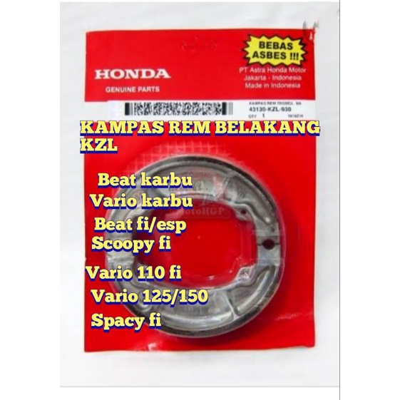 KAMPAS REM BELAKANG VARIO OLD VARIO 125/150 LED ORIGINAL HONDA AHM