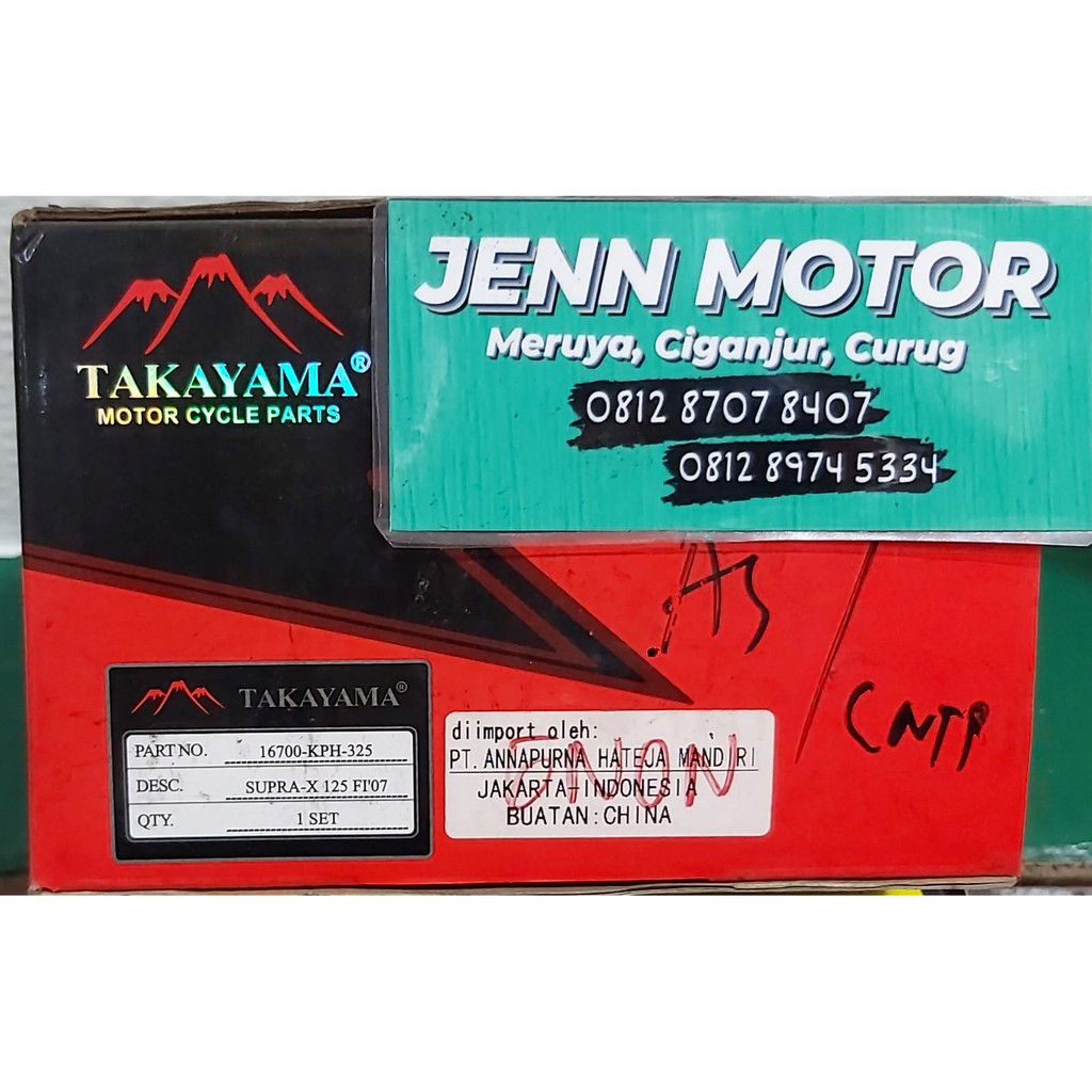 FUEL PUMP BENSIN HONDA SUPRA X 125 FI LAMA 07 MERK TAKAYAMA DENGAN PART NUMBER 16700-KPH-325