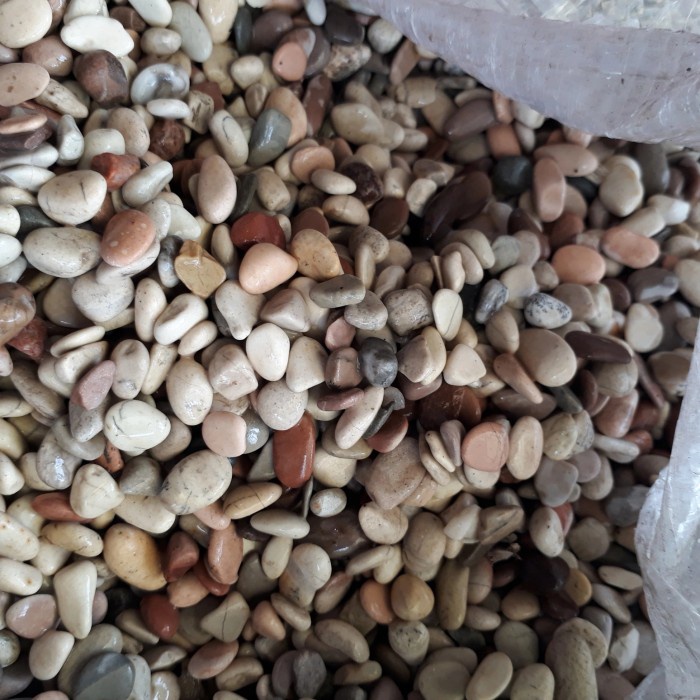 Batu Koral Putih Kecil 1 Kg, Batu Taman Kecil, Batu Sikat, Batu Teras