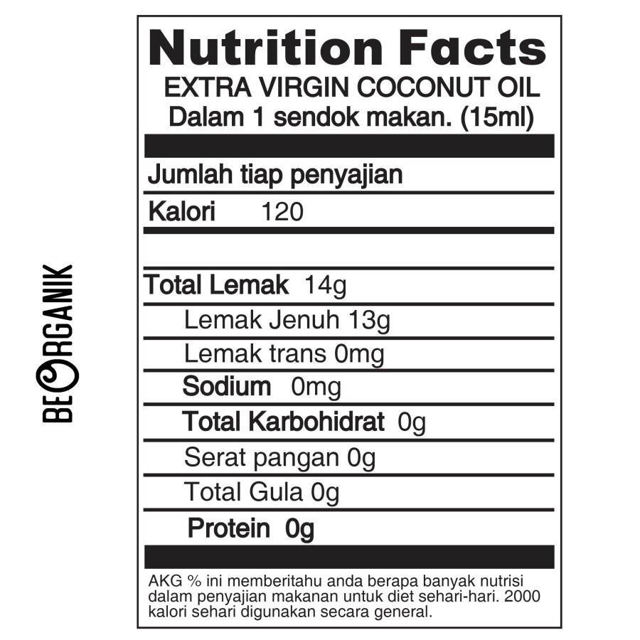 Extra Virgin Coconut Oil VCO 250ml - Minyak Kelapa Murni