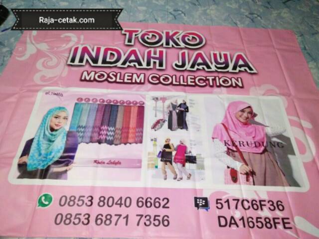 Contoh Spanduk Jual Hijab desain banner kekinian