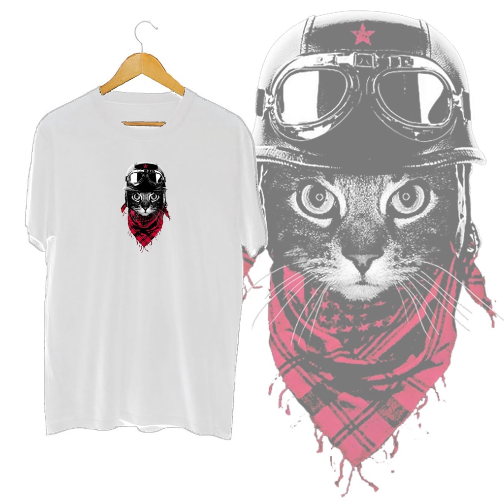 KAOS OVERSIZE RIDER CAT T-SHIRT