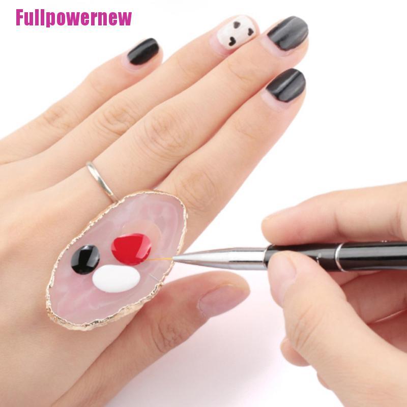 (Full) Cincin Palet Kutek Bahan Resin Untuk Manicure / Nail Art