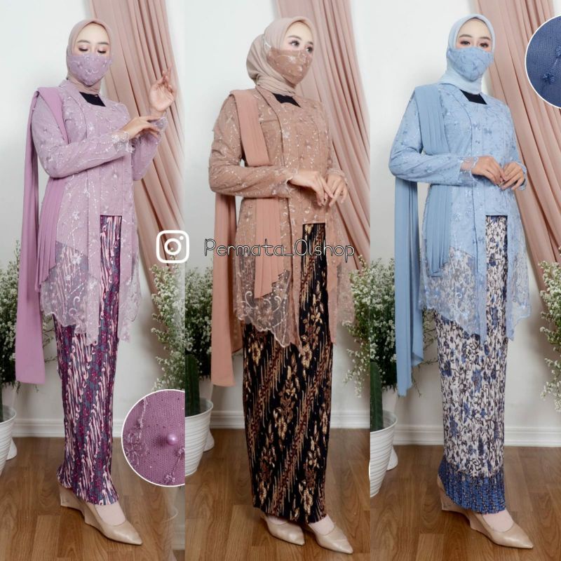 Set Kebaya Melayu / Kebaya Kutu Baru / Kebaya Salendang / Kebaya Lamaran / Kebaya Wisuda / Kebaya Modern / Kebaya Couple / Kebaya Cantik