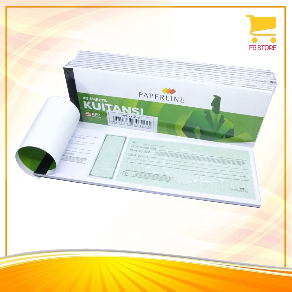 

Kuitansi Paperline Kecil 40 Sheets KT 40 M Ukuran 21,5 x 7,5cm Per Pak (10 Pcs)