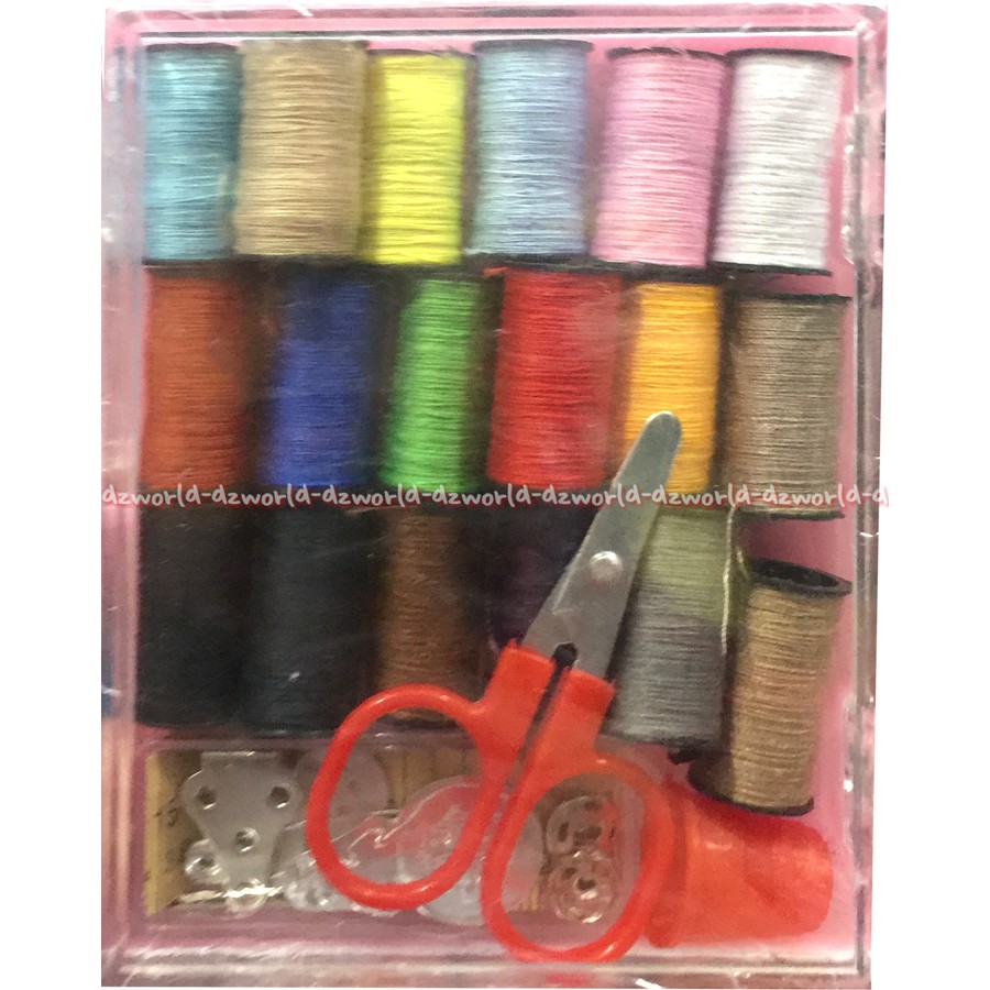 Benang Set Lengkap Dengan Jarum Dan Benang Warna Warni Sewing Kit Box Sewing Thread Peralatan Menjahit Alat Jahit