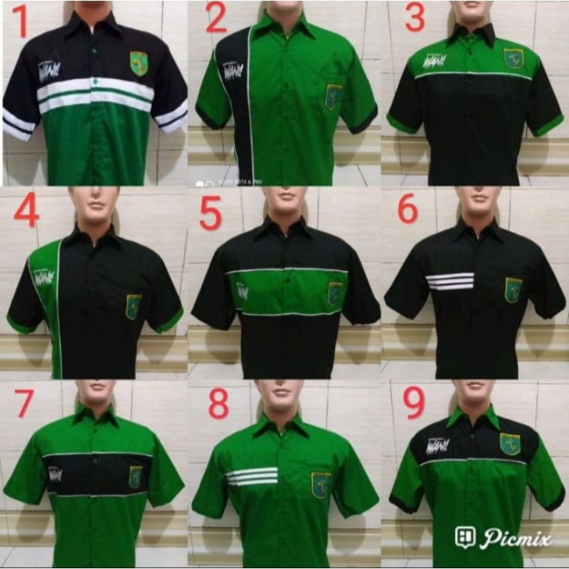 Kemeja Persebaya Surabaya.. Hem Bonek Persebaya Surabaya