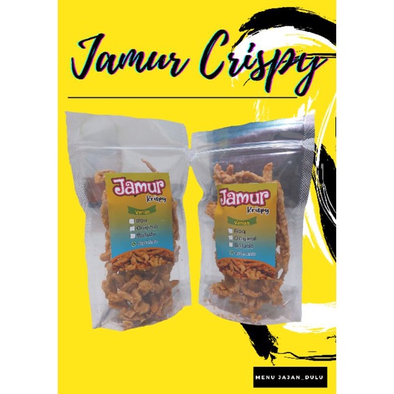 Jual Jamur Krispy Keripik Jamur Tiram 60gram Shopee Indonesia