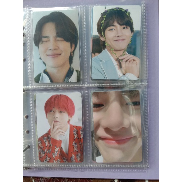BTS PHOTOCARD Tae zoom,Jimin merrem,Tae daun