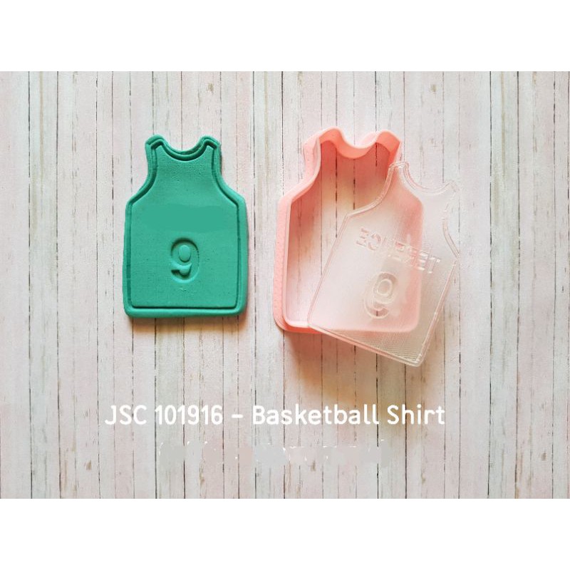 

Cookie cutter BASKETBALL SHIRT polos cutter only