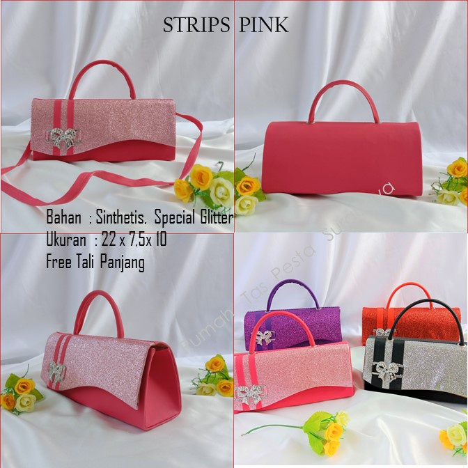 Tas Slempang,Tas Etnik,Tas Kekinian,STRIPS PINK