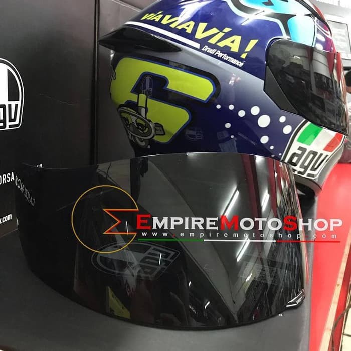 Unik Visor Helm AGV K3 SV Dark Black Berkualitas