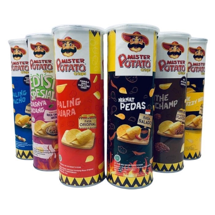 Jual Mister Potato Crisps All Varian 85gr Shopee Indonesia