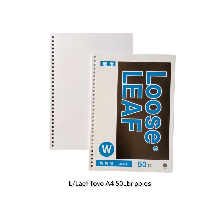 

ISI KERTAS BINDER NOTE LOOSE LEAF A4 50 LEMBAR 100 LEMBAR POLOS GARIS PUTIH 30 LUBANG
