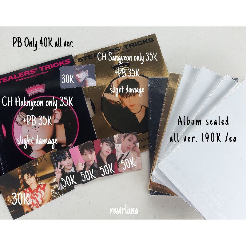 The Boyz Album CHASE STEALER TRICK Photocard Haknyeon Jacob Eric Kevin Hyunjae Younghoon Juyeon