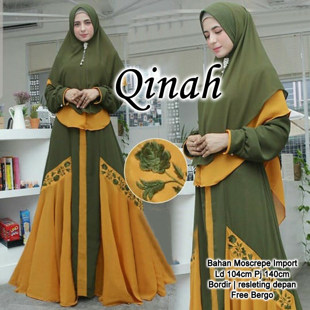 QUINNYSHOP-COD-US-BAJU SYARI WANITA TERBARU-JUBAH WANITA MODEL TERBARU-BAJU SAR I-GAMIS SAR I