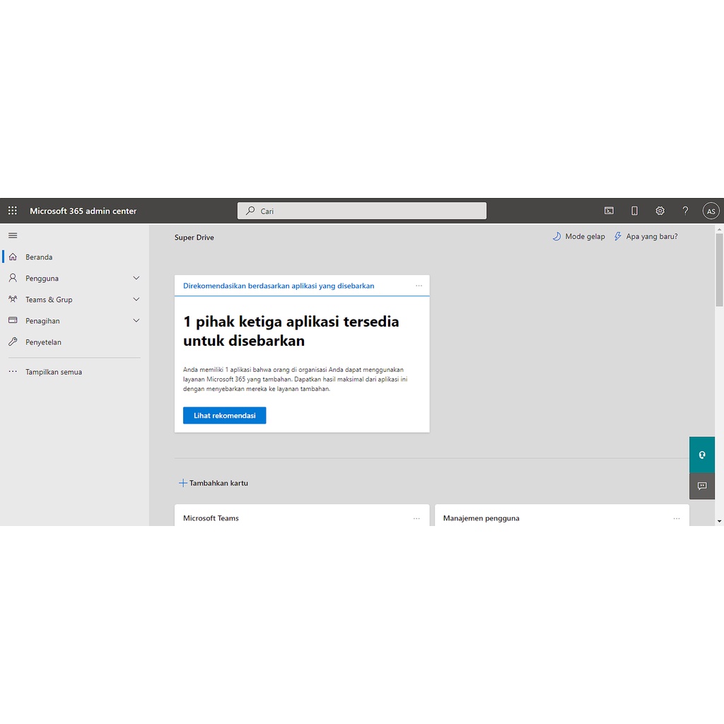 Super Admin Microsoft 365 A1 Education