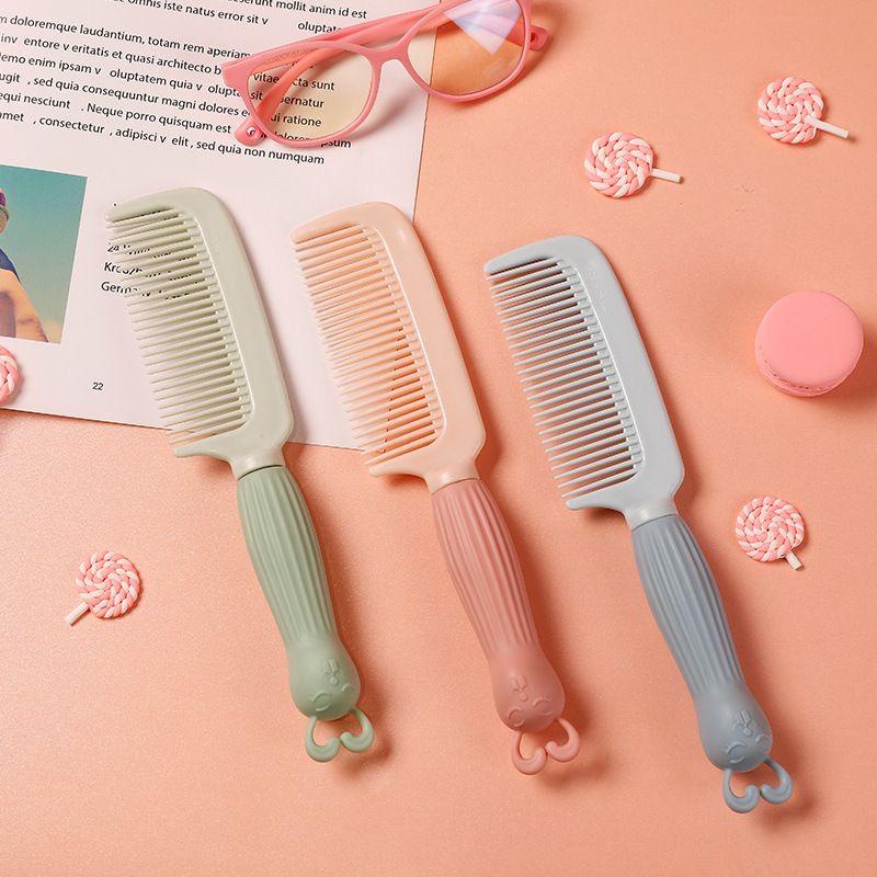 SISIR RAMBUT GAGANG HAIR COMB SILIKA MOTIF KARTUN KELINCI LUCU ANAK DEWASA CANTIK-1