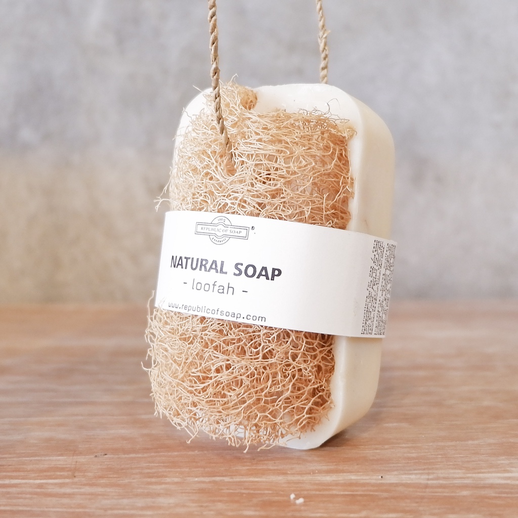 Natural Loofah Soap / Soap Scrub 100gr - Republic of Soap