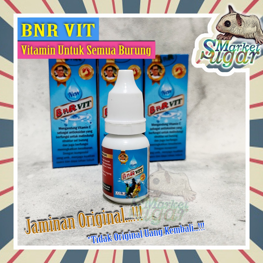 BNR VIT Vitamin Semua Burung - Murai - Kacer - Cucak Ijo - Kenari - Love Bird - Perenjak - Ciblek - 