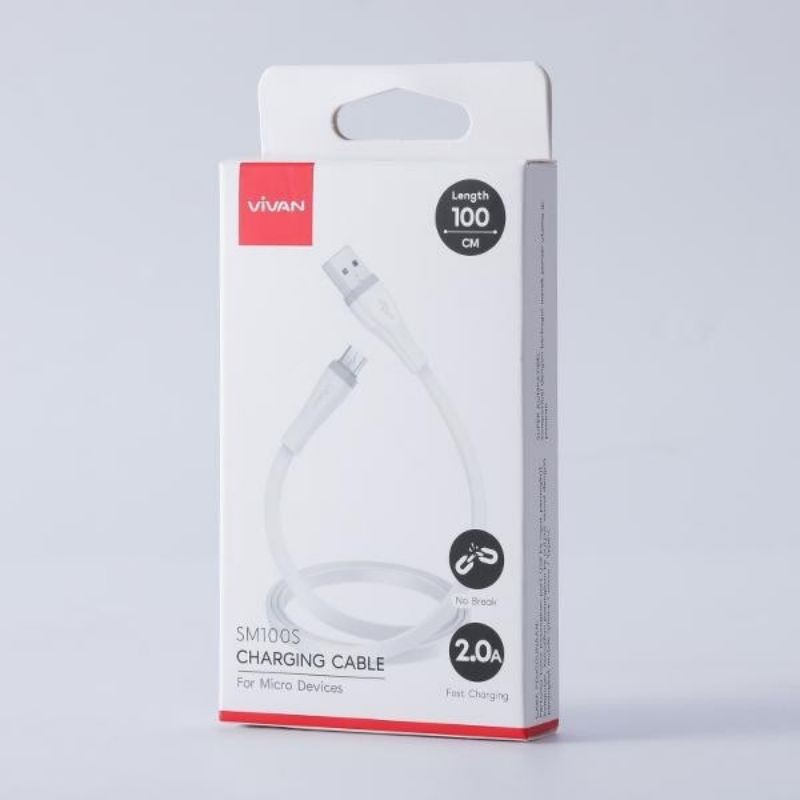 A_   KABEL DATA MICRO VIVAN SM100S 2.A USB CHARGER ANDROID