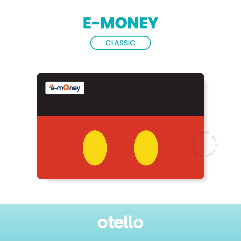 Otello Kartu eMoney Mickey Mouse e-Money Card eToll Mandiri Disney Karakter Lucu Unik Souvenir