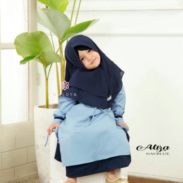 Gamis Valdya "Aliza Series Navy Blue"