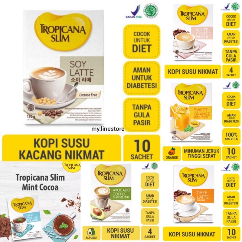 

cafe latte tropicana slim termurah