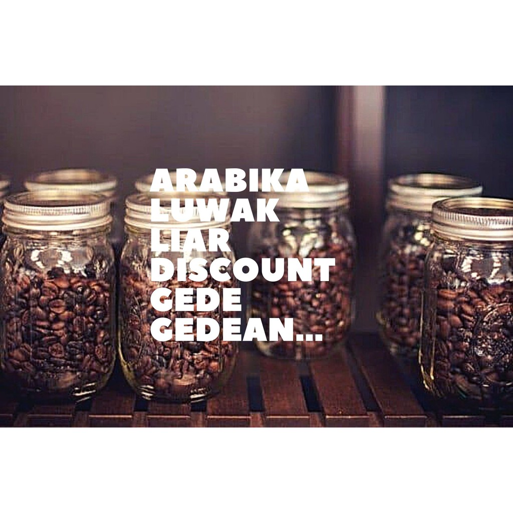 

Seller Gold Coffee Kopi Roast Bean Arabika Luwak Liar Asli 100 %.