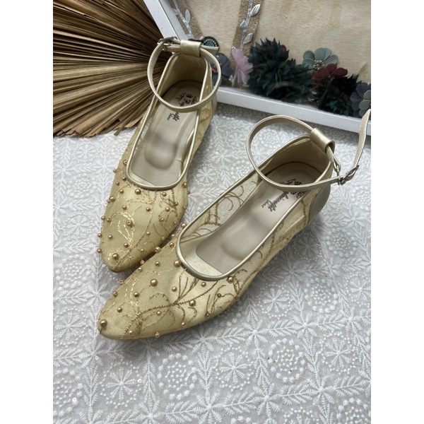 sepatu wanita cantik rafaizoutfit calia purie gold tinggi 3cm tahu