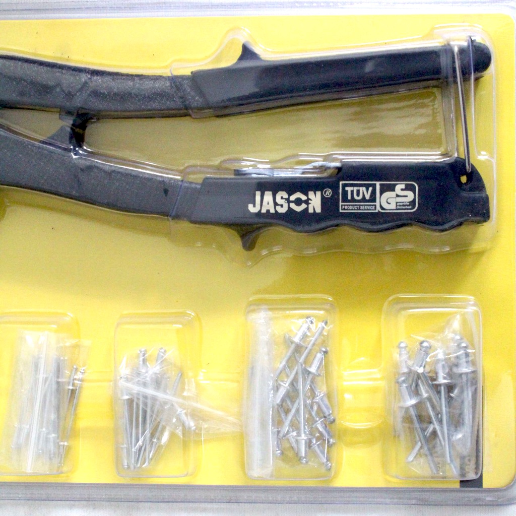 Tang Rivet Tembak Paku Ripet 10.5&quot; / Hand Riverter Set JASON (347-043)