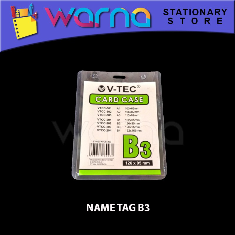 

ID CARD CARD HOLDER PLASTIK KARTU NAMA NAME TAG B3