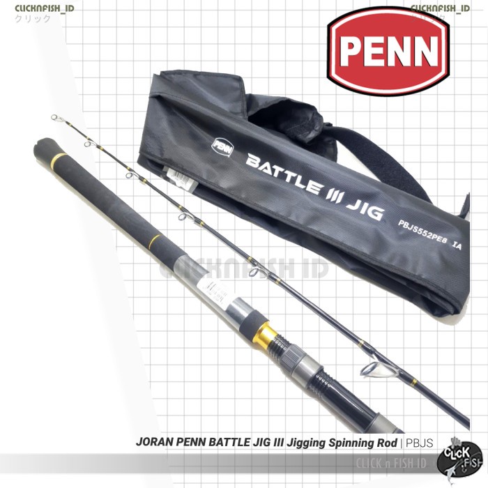 Termurah.. Joran Penn Battle Jig Iii Spinning Rod Pbjs 552 582 602 632 - Jigging Cv