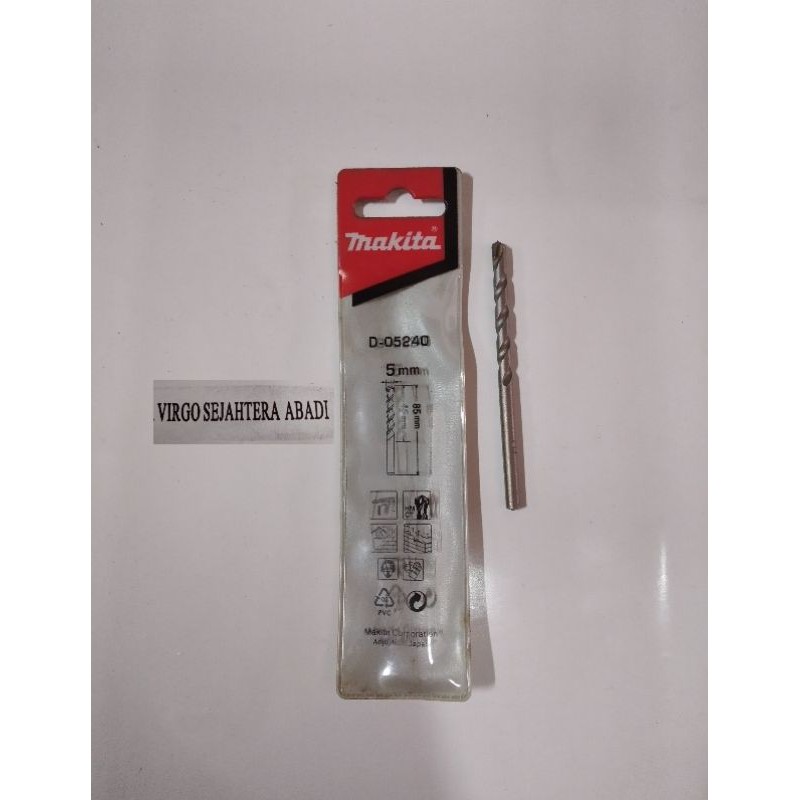 MAKITA MASONRY DRILL BIT MATA BOR BETON 5mm 5 × 85mm