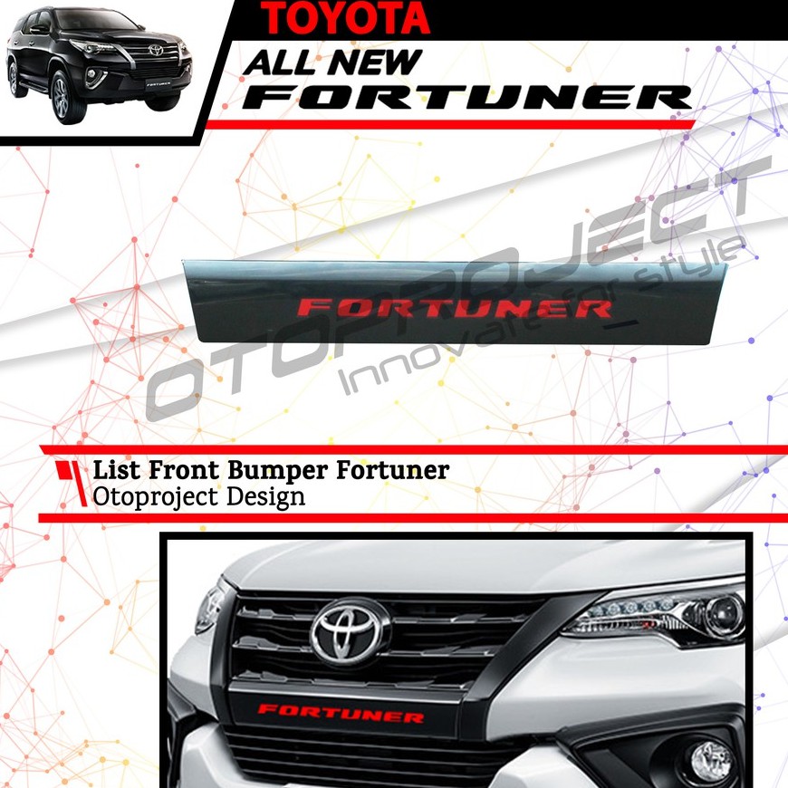 Otoproject - List Front Bumper A.N Fortuner 2016 Otoproject | Cover Bumper Depan Fortuner