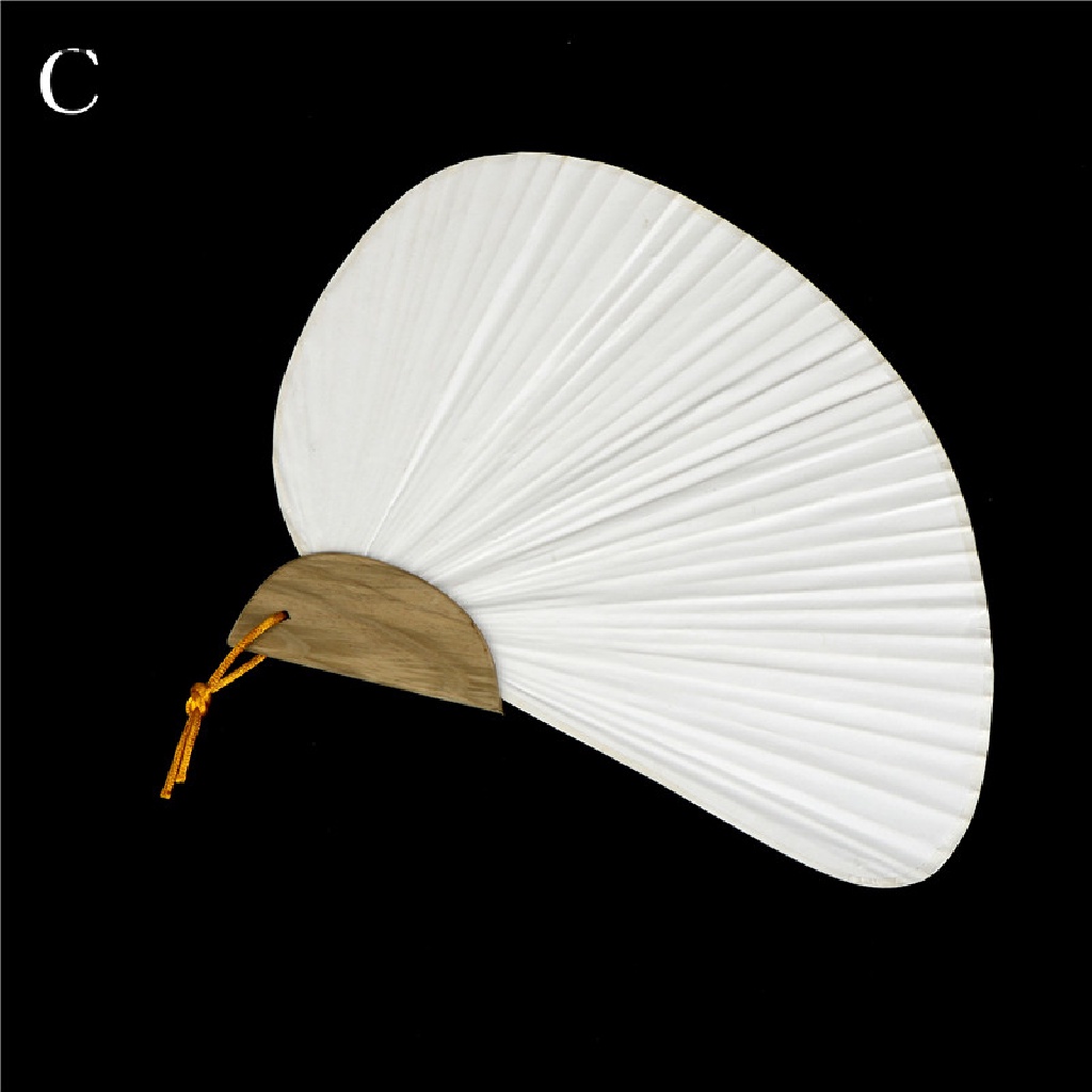 [tiantianbaofu] 1pc White Folding Elegant Paper Hand Fan Wedding Party Favors Boutique