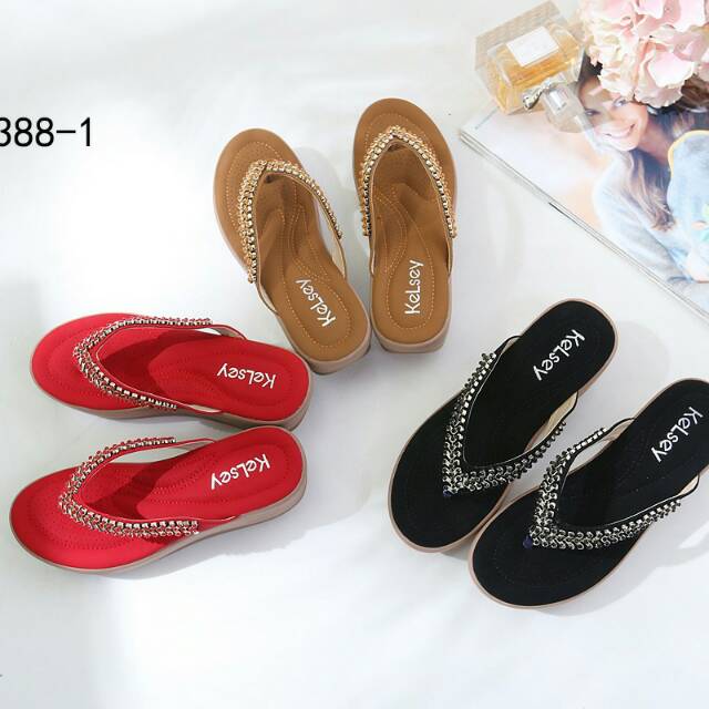 Sandal kelsey P388-1 Heel 5.5.cm*🤟
Di Jamin Nyaman dipakai  dan Anti Slip