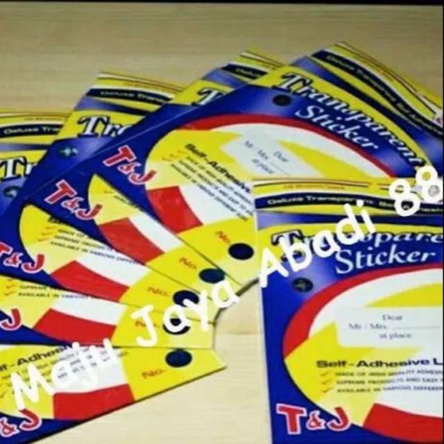 

Label Sticker Transparan 103 TOM & JERRY (Untuk Kartu Undangan, Surat)