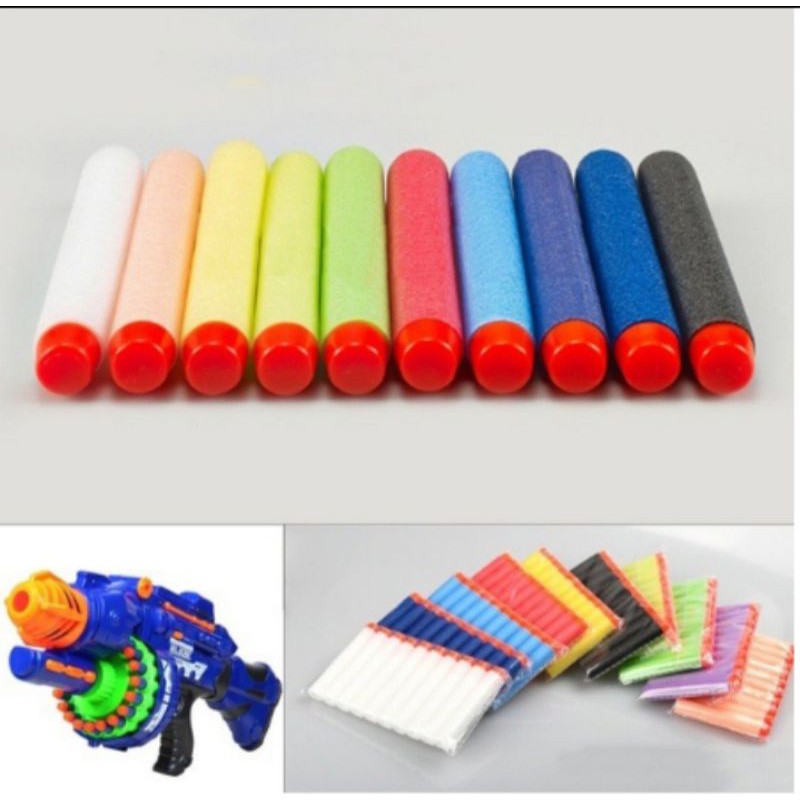 1 pack ( 10 pcs ) Amunisi / peluru nerf suction • nerf dart suction high quality
