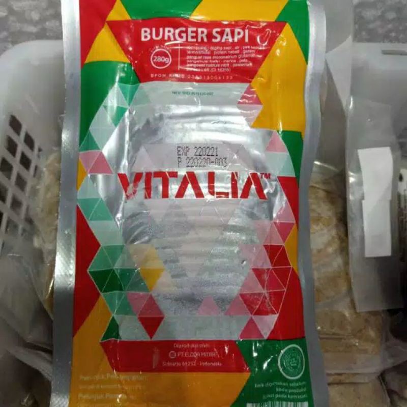 

Vitalia burger sapi 280gram