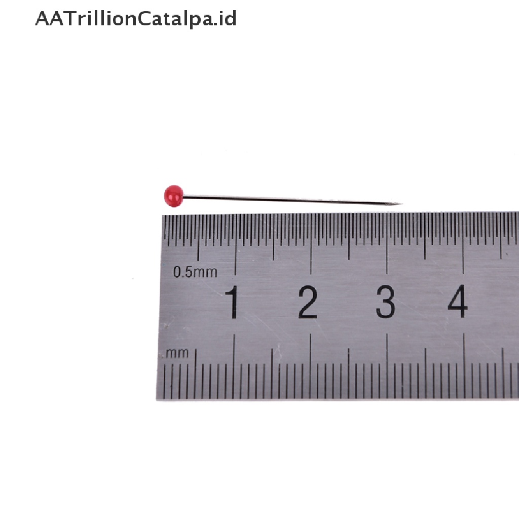 50x Jarum Pentul Kepala Mutiara Untuk Aksesoris Kerajinan Jahit