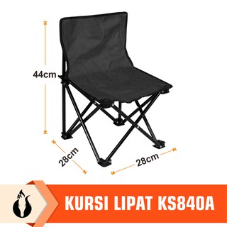  Kursi  Lipat  KS8402A Outdoor dan  Ringan  Camping Chair 