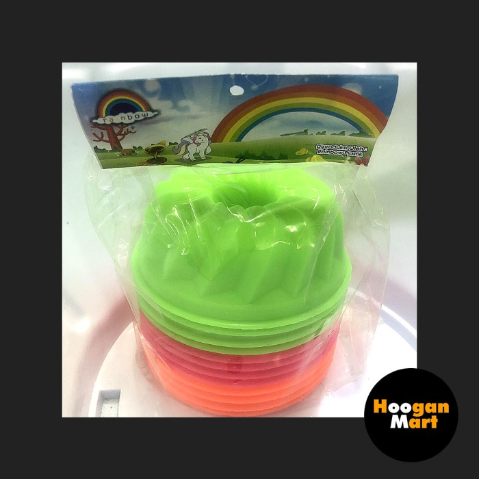 [Cetakan] Cetakan Plastik Kue Putu Ayu Jumbo Rainbow (isi 12)