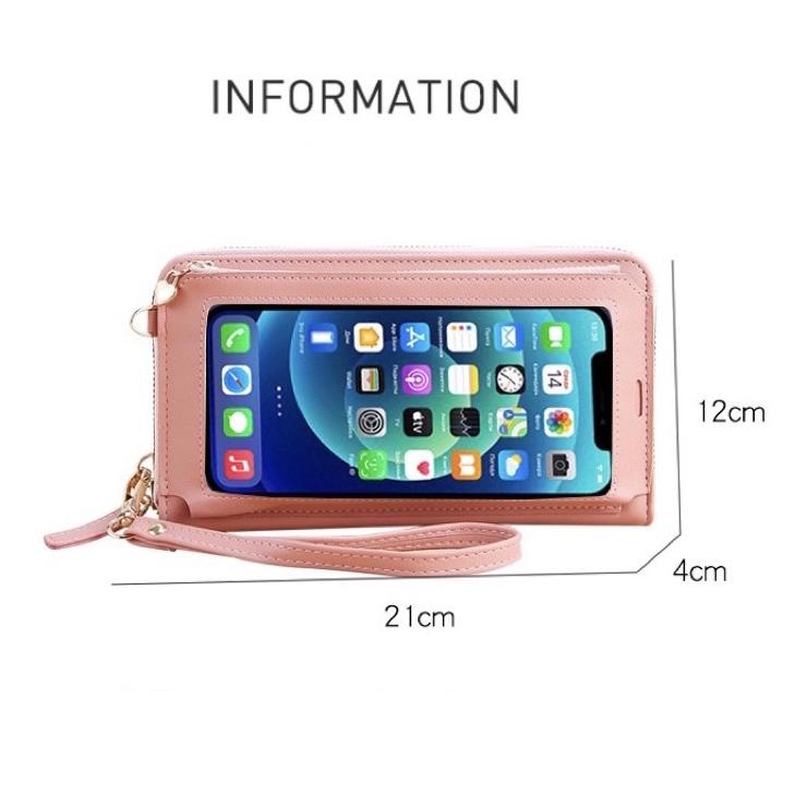 Segera Pilih Tas Selempang Kulit Wanita Dompet Hp Cewek Touchscreen Multifungsi Mini Bag FY C299-1