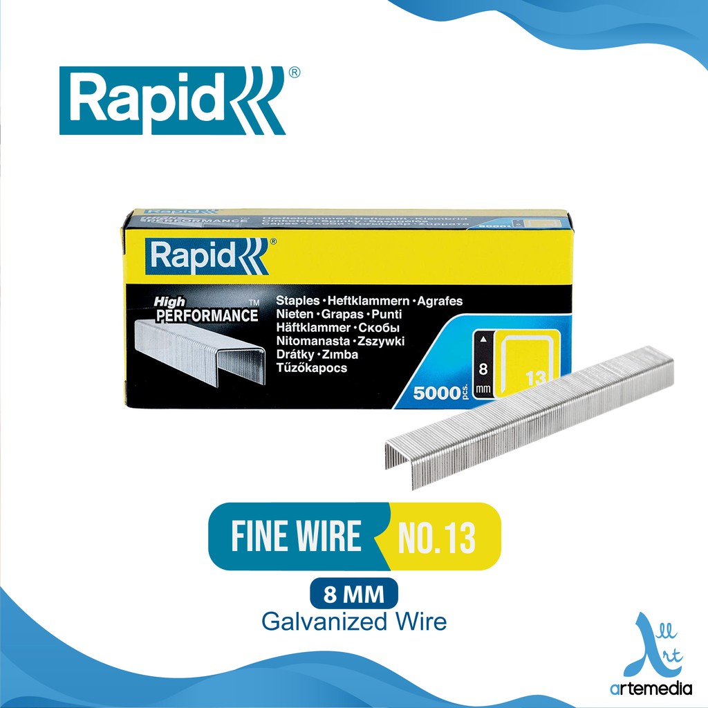 

Rapid Finewire Staple No.13 - 8mm Galvanized Wire