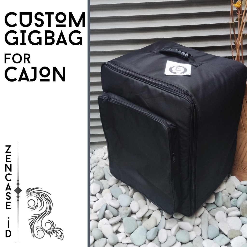 Custom Gigbag Cajon Tas Gigbag Cajon Custom Anti Air Waterproof Bahan Tebal 10mm Cajon Anti Air Wate