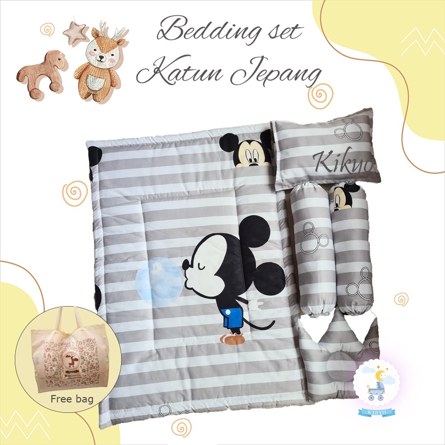 Bedding set baby set katun jepang mick / bed set katun jepang / bedding set katun jepang