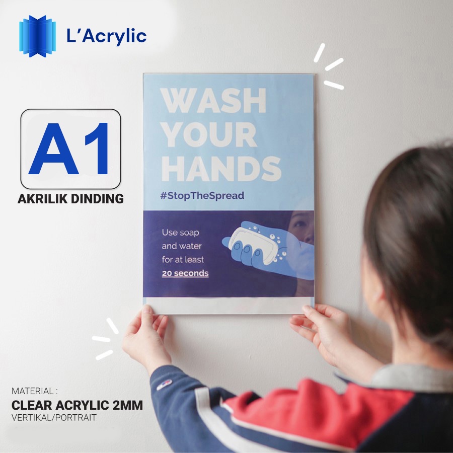 

TEMPAT BROSUR AKRILIK / AKRILIK TEMPEL / SIGN HOLDER AKRILIK A1