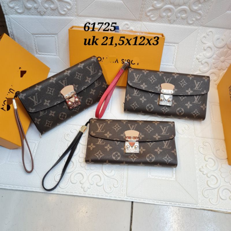 Handbag LV import uk 21,5x12x3 / dompet panjang LV free box