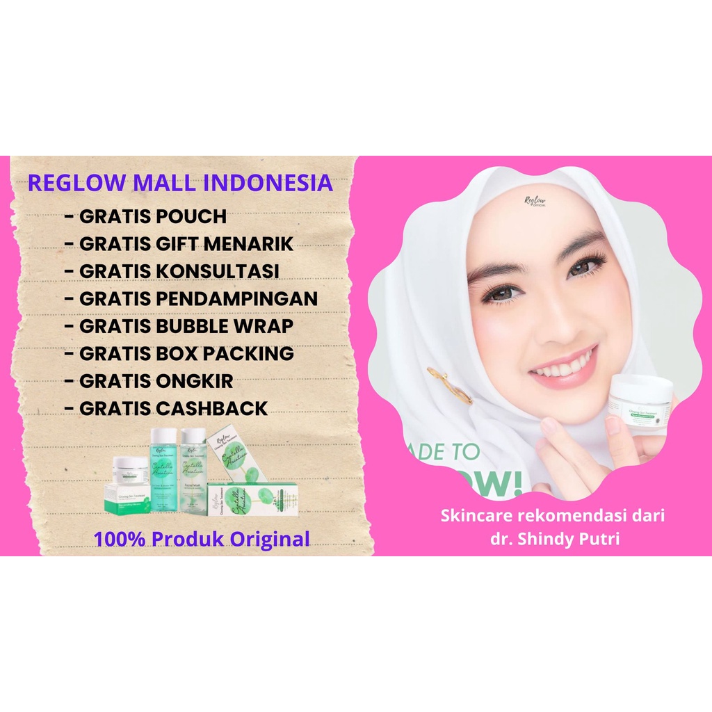 Reglow Skincare Original BPOM Perawatan Pencerah pemutih Wajah Reglow